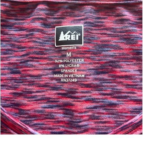 REl red, black and blue short sleeve women's shirt size M - Picture 6 of 7